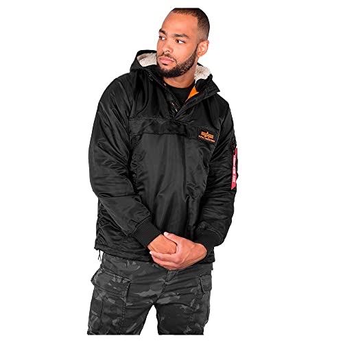 Alpha Industries Herren HPO Anorak, Schwarz, Medium