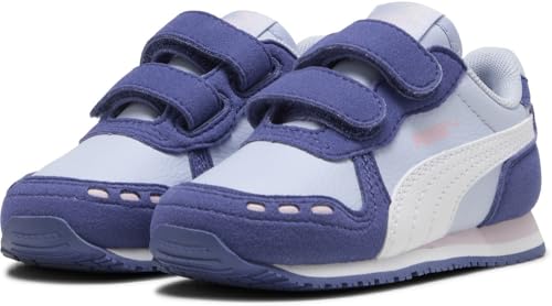 PUMA Unisex Baby Cabana Racer Sl 20 V Inf Sneaker, Cool Weather Puma White Blue Crystal Rose Mauve, 23 EU