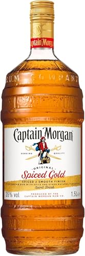 Captain Morgan Original Spiced Gold, Blended Rum, Ideales Weihnachstgeschenk, Karibischer Geschmack, Spirituouse, CMSG, 35% vol, 1500ml Einzelflasche