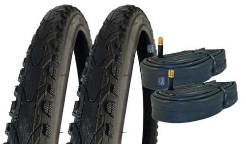 2X Fahrradreifen + Schläuche - Kenda Khan K935 28 Zoll 28x1.75 (47-622) Fahrrad Mantel - MTB Drahtreifen - Fahrradmantel - Rad Reifen - Drahtreifen Trekkingreifen