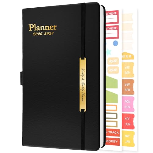 Kalender 2026 A5 Planer Buchkalender - Softcover Taschenkalender 18 Monats Terminplaner Planer Wochenplaner für Termine & Organisation Agenda Praktischer Terminkalender 2026 Buch Kalender