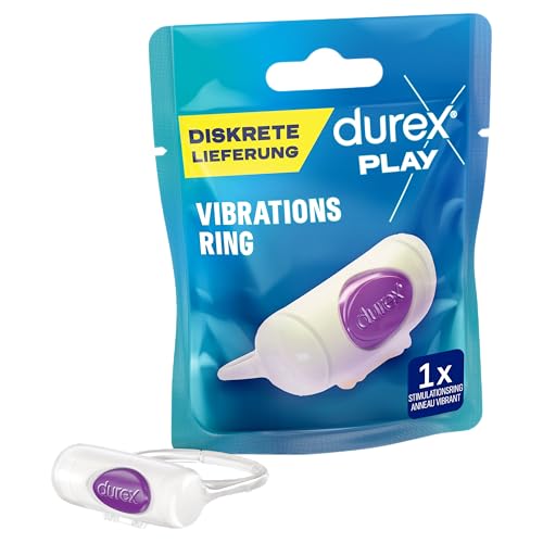 Durex Intense Vibrations Stimulationsring Angenehm weicher Penisvibratorring zur Stimulation im Intimbereich 1 Stück