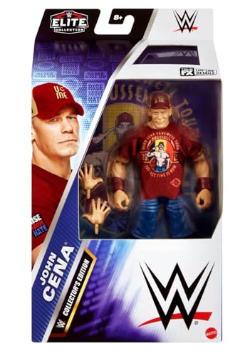 Mattel Mattel WWE Elite-Actionfiguren und Zubehörteile, ca. 15 cm große Superstar-Sammelfiguren mit 25 Bewegungspunkten und lebensechtem Aussehen (Stile können abweichen), JGV13