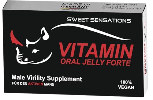 VITAMIN-Macun Honig mit Tribulus, 600mg Roter Ginseng & Black Maca, Natürliche Formel für Männer Extra stark