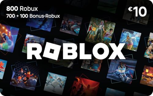 Roblox-Geschenkgutschein |800 Robux Guthaben | inklusive exklusivem virtuellem Item| Digital Code für Smartphones, Computer, Tablets, Xbox One, Xbox Series X|S, Oculus Rift et HTC Vive)