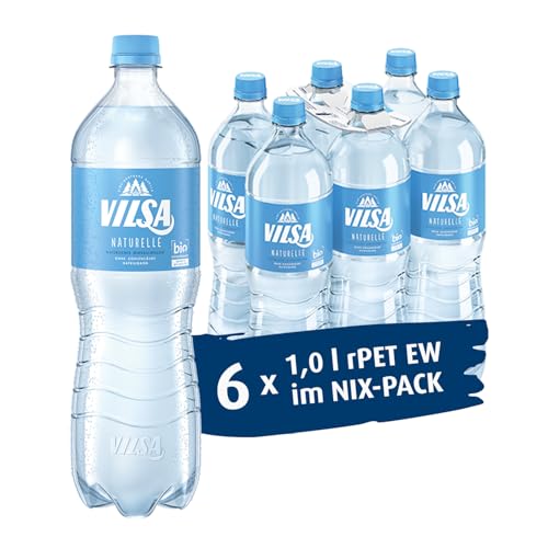 VILSA Mineralwasser Naturelle, 6 x 1,00 l PET
