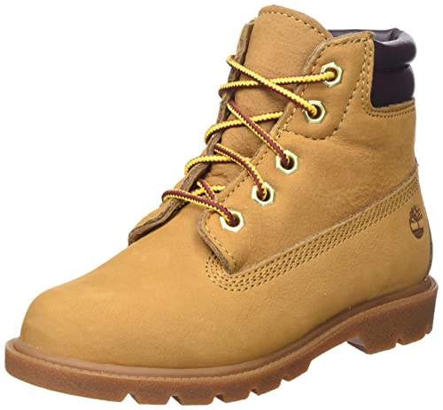 Timberland Unisex 6in Water Resistant Basic (Junior) Fashion Boot, Wheat, 38 EU