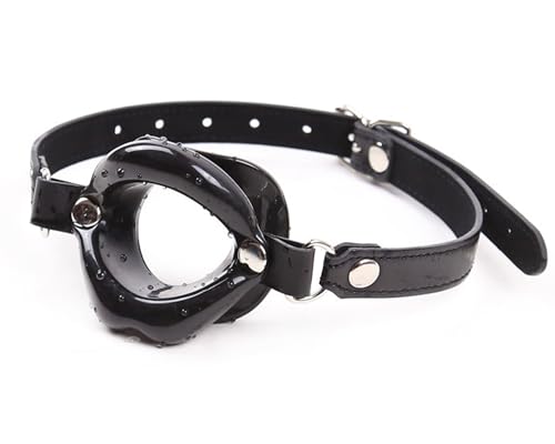 Silicone Knebel Ball,Silikon Knebel Mundknebel,Silikon Ball Gag mit Fetisch BDSM Sex Bondage,Verstellbarer SexSpiele Ballknebel,Mundknebel Sexspielzeug (Schwarz)