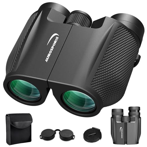 Aurosports 12x32 Fernglas für Erwachsene - Ferngläser Klein Kinder mit überlegener Klarheit - Kompakt Fernglas High Definition Ideal für Vogelbeobachtung Reisen Jagd Konzerte