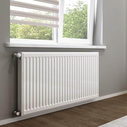 Typ 22 Flachheizkörper-V6 mit Thermostatventil und C-Konsole (600x1000)