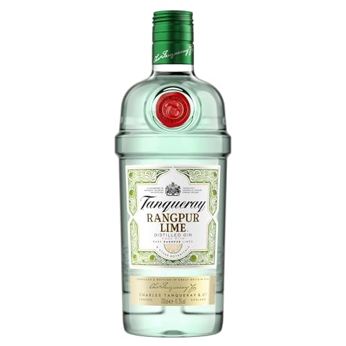 Tanqueray Rangpur Lime, Destillierter Gin, mit Zitrusfrische, aromatisiert, 5-fach destilliert auf englischem Boden, 41,3% vol, 700ml Einzelflasche