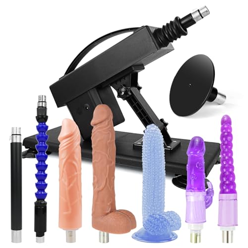 Sexmaschine,Fickmaschine mit Dildos und Saugnapfadapter,Automatisch Liebesmaschine für Frauen und Männer,3XLR Connector Dildo Maschine mit 8 Zubehör,Sexspielzeug Sex Toys