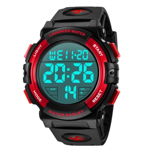 BEN NEVIS Herren Uhren Digital Sport Outdoor Armbanduhr 5 ATM wasserdichte Uhr mit Alarm/Kalender/Stoppuhr/Stoßfest