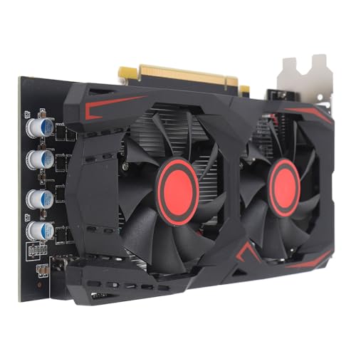 Ouitble Grafikkarte GTX550TI 6GB D5 192bit PCI Express X16 2.0 mit Dual-Fan-Gaming-Grafikkarte Unterstützt DVI VGA HD Multimedia Interface