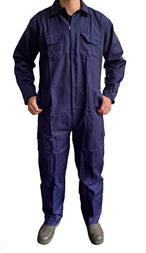 Turners Arbeitsoverall für Herren, Arbeitsoverall, Marineblau, für Lager, Garage, Studenten, Arbeitskleidung, navy, XL