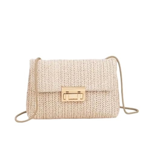 GIFANEO Damen Strohtasche Strandtasche Dam en Häkeltasche Dam en Clutch Handtasche Tote Bags Elegante Cross Body Umhängetasche Hochzeitsfeier Urlaub Party