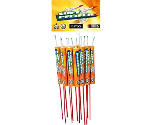 AKTIV 96 Stück Luftpfeifer/Luftheuler 12er-Set, Kat F 1 Feuerwerk Silvester