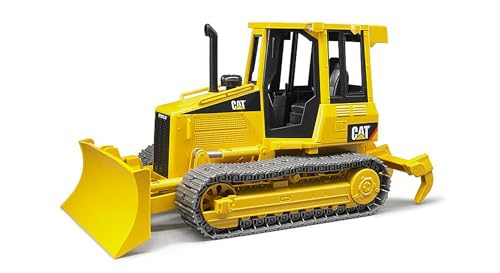 bruder 02443 - Cat Kettendozer inklusive Heckadapter - 1:16 Baufahrzeug, Baustelle, Baumaschine, Planierraupe, Spielzeug