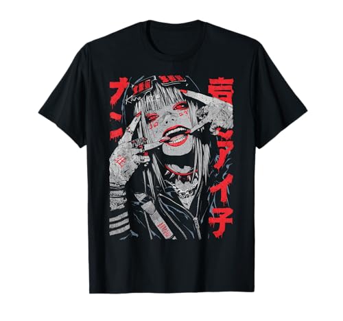 Japan Streetwear Cyberpunk Y2K Hip Hop Techwear Manga Anime T-Shirt