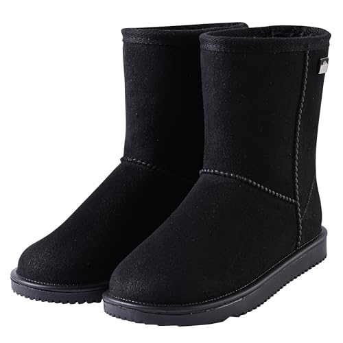 Imperial Riding Freezy Stallstiefel, wasserdichter Schuh, stylischer Stiefel mit warmen Kunstfellfutter, Winterstiefel für Stall und Outdoor, Schwarz, Größe 39