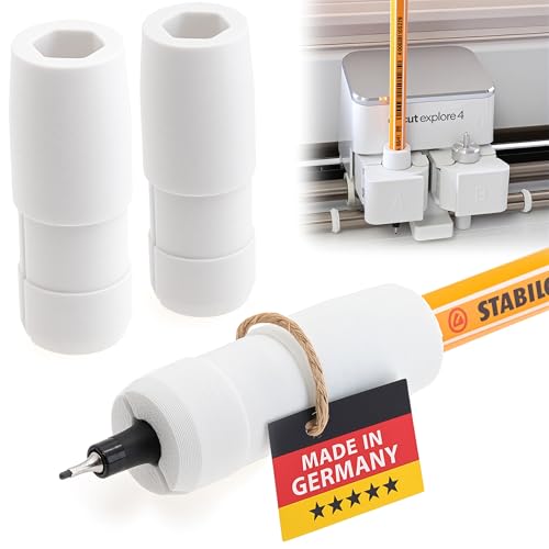 Adapter für Stabilo Stift für Cricut Maker 1-4, Explore 1-4 & Air 1-3 – Passend für Stabilo Point 88 – Hochwertiger Stiftehalter Made in Germany – Plotter Zubehör für präzises Schreiben & Zeichnen