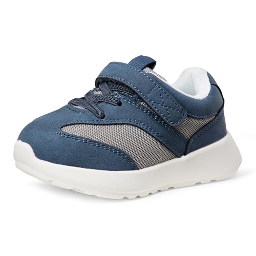 Amazon Essentials Unisex Kinder Sportschuhe mit Klettverschluss, Marineblau, 19 EU