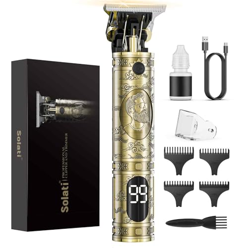 Haarschneidemaschine, Trimmer Barttrimmer Herren LED Anzeige Haartrimmer Herren Konturen Haartrimmer Konturen Haarschneidemaschine Profi Bartschneider Rasierer Haarschneider Hair Clipper