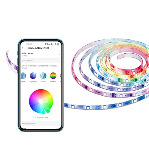 Tapo TP-Link RGBIC LED Strip 5m, beschichteter Smart LED Streifen, 50 verschiedene Farbzonen Segmentcontrol, 16 Mio. Farben, kompatibel mit Amazon Alexa, Hey Google L920-5