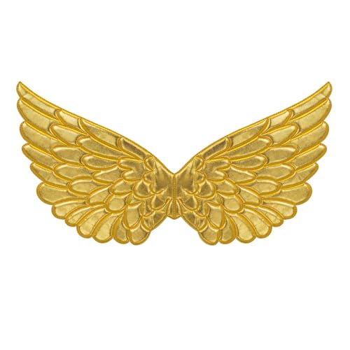 W WIDMANN MILANO Party Fashion - Flügel aus Textil, 57 x 26 cm, für Engel Kostüme, Karneval, Weihnachten