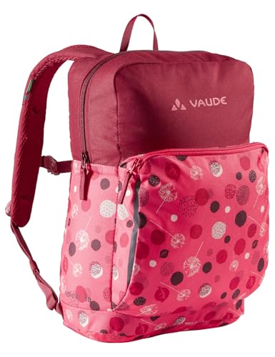 VAUDE Kinderrucksack Minnie für Jungen & Mädchen, komfortabler Wanderrucksack Kinder 10 L in Pink, Wetterfester Schulrucksack mit viel Stauraum & reflektierende Elemente