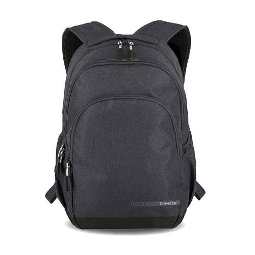 Travelite Handgepäck Rucksack mit gepoltertem Laptopfach, Laptop Rucksack 15,6 Zoll, KICK OFF, Tagesrucksack für Urlaub und Sport, 45 cm, 22 Liter