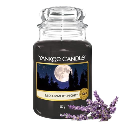 Yankee Candle Duftkerze im Glas (groß) | Midsummers's Night | Kerze mit langer Brenndauer bis zu 150 Stunden | Perfekte Geschenke für Frauen