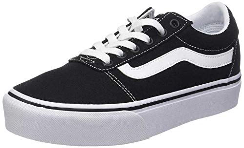 Vans Damen Ward Platform Sneaker Ward Platform Trainers, (CANVAS) BLACK/WHITE, 38 EU