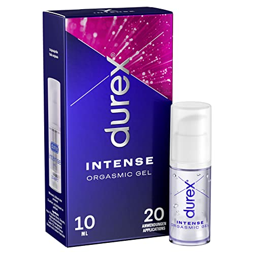 Durex Intense Orgasmic Gel – Stimulierendes Gel für gesteigerte klitorale Empfindsamkeit – Wärmende, kühlende und prickelnde Effekte – 10 ml (1 x 10 ml)
