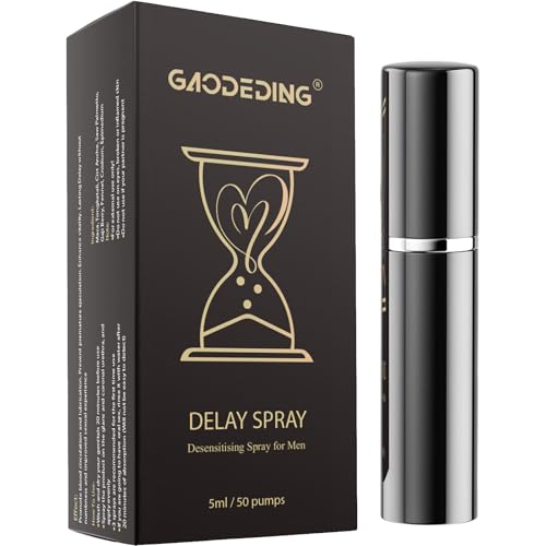Gaodeding Delay Spray für Mann-Länger Sex Durchhalten,Beugt Vorzeitigem Höhepunkt Vor,Delay Spray-Tragbare und Vertrauliche Flasche 5 ml (black 2)