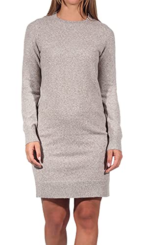VERO MODA Mini Strickkleid Meliert Langarm Rundhals Regular Fit Kleid Kurz Basic Oberschenkellang VMDOFFY