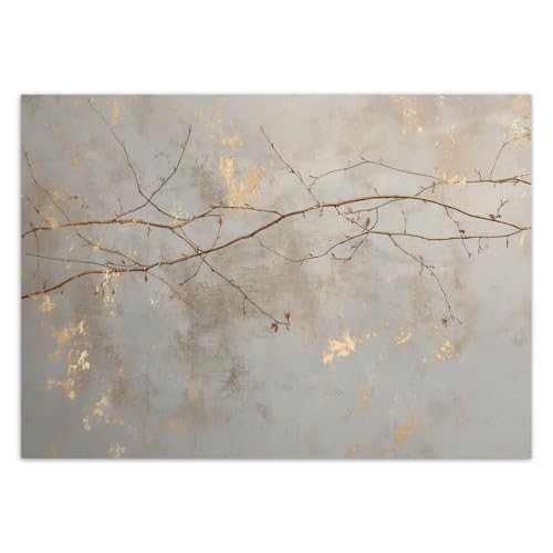 Feeby - 3d Tapete - 400x280cm - Fototapete Schlafzimmer - Blätter Äste Natur - Deko Wohnzimmer - Wallpaper - Wand Deko - Wandtapete - Wandbild XXL - Tapete - Wanddeko - Vliestapete - Wandbilder