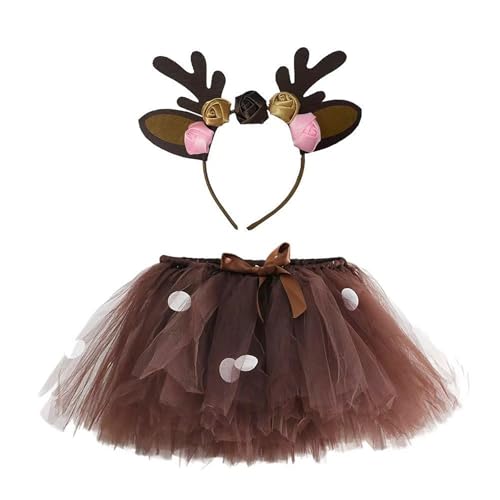 Reh Kostüm Kinder, Brauner Rock, Tüllrock Braun, Rehkostüm, Tier, Tierkostüme, Faschingskostüme, Karnevalskostüm, Fasching, Lustig, Karneval, Kinderkostüme, Tüll Braunes, Tutu, Cosplay, Mädchen