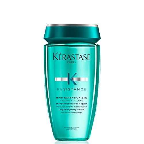 Kérastase Shampoo für langes und geschädigtes Haar, Kräftigendes und stärkendes Haarbad, Gegen Spliss, Bain Extentioniste, Résistance, 250 ml