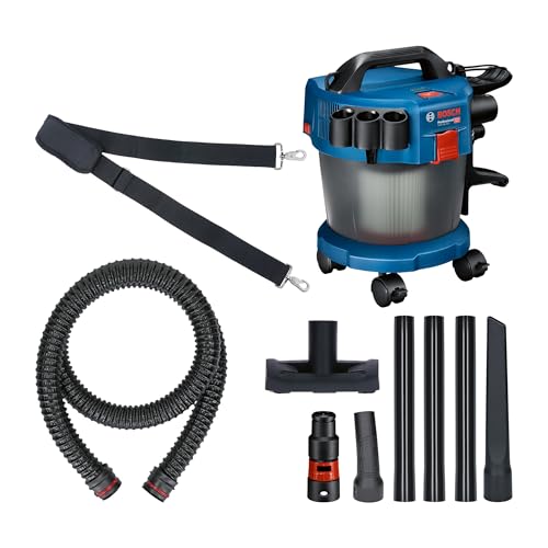 Bosch Professional 18V System Industriestaubsauger GAS 18V-10 L (inkl. 1,6 m Schlauch, 3 Verlängerungsrohre, ohne Akku/Ladegerät)