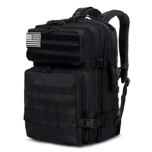 TANTOMI Taktischer Rucksack, 45L Militär Rucksack, Outdoor Rucksack, Travel Backpack, Tactical Backpack mit Klettverschluss, Bundeswehr Rucksack Geeignet für Reisen, Outdoor-Abenteuer