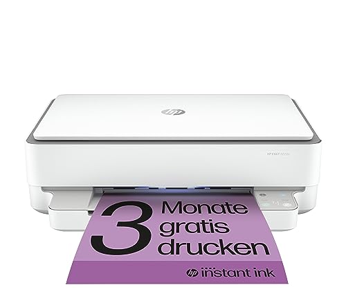 HP Envy 6020e Multifunktionsdrucker, 3 Monate gratis drucken Instant Ink inklusive, Drucker, Scanner, Kopierer, WLAN, Airprint