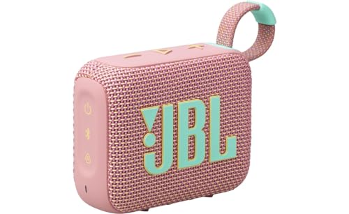 JBL Go 4 - Pink – Tragbare Bluetooth-Lautsprecher-Box mit JBL Pro Sound, tiefem Bass und Playtime-Boost-Funktion – Wasserfest und staubfest – 7 h Laufzeit