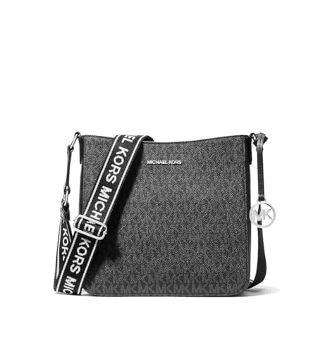 Michael Kors Crossbody Geldbörse für Damen, Jet Set, Reise, klein, Signatur-Logo, Kuriertasche (schwarz)