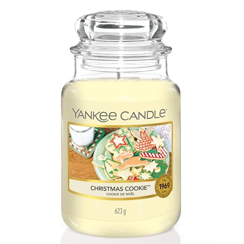 Yankee Candle Duftkerze im Glas (groß) | Christmas Cookie | Kerze mit langer Brenndauer bis zu 150 Stunden | Perfekte Geschenke für Frauen