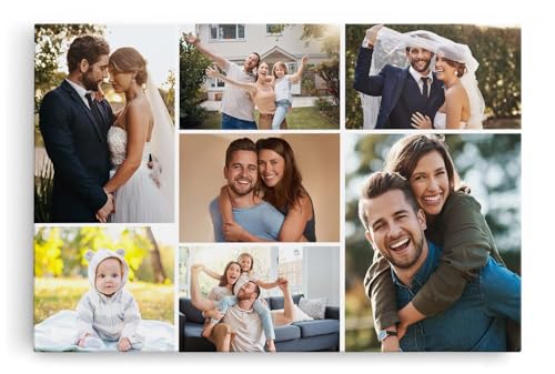 Paul Sinus Wandbild Collage - SOFORT ONLINE Upload - gestalten Sie selbst Ihre Fotos auf Leinwand - in verschiedenen Größen personalisieren