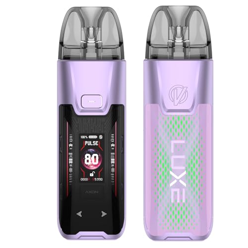Vaporesso Luxe XR Max 2 Kit 80W – E-Zigarette Knopfzug (Button Draw), integrierter 3200-mAh-Akku, 5-ml-Pod-Kartusche, GTX-Heizwendel, MTL/DTL-Modus, No Nicotine (Fließendes Violett)