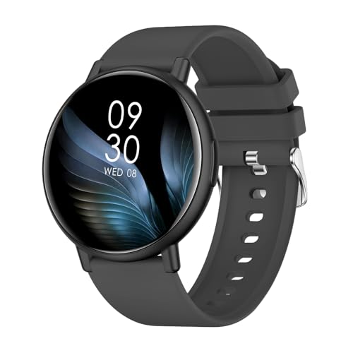 AcclaFit Smartwatch Damen Herren, 1.38 Zoll HD-Display Smart Watch mit Bluetooth Anrufe, Fitness Tracker mit Herzfrequenz SpO2 Schlafmonitor Schrittzähler, IP68 Wasserdicht Fitnessuhr für Android iOS