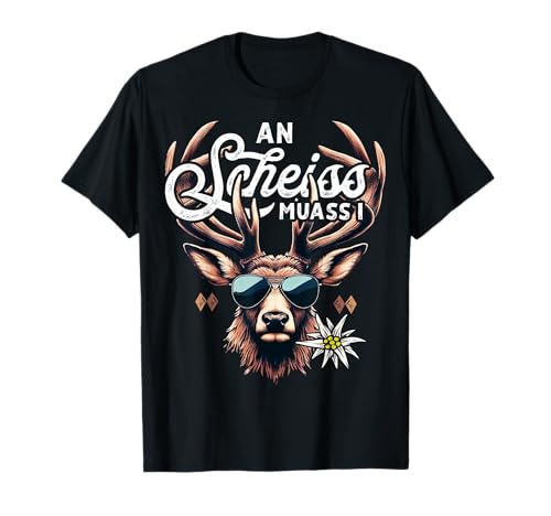 Trachten T-Shirt Herren Trachtenshirt bayrisch Lederhose T-Shirt