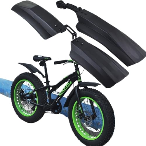 LMDO Schutzblech für Vorder- und Rückseite, für Fatbike, MTB, Fatbike, Kotflügel, Radfahren, Schnee, Fahrrad, 2 Stück